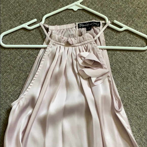Pink silk top halter top by Elizabeth and James - Picture 1 of 4